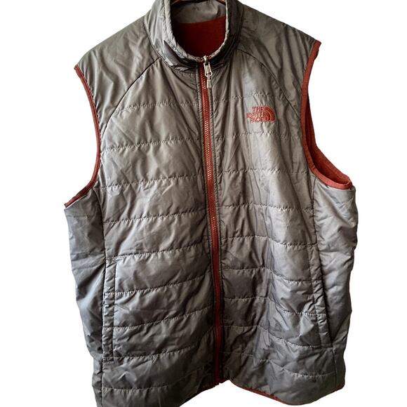 The North Face Reversible Vest Mens Size Large Fleece Zip-up Jacket - Picture 6 of 7